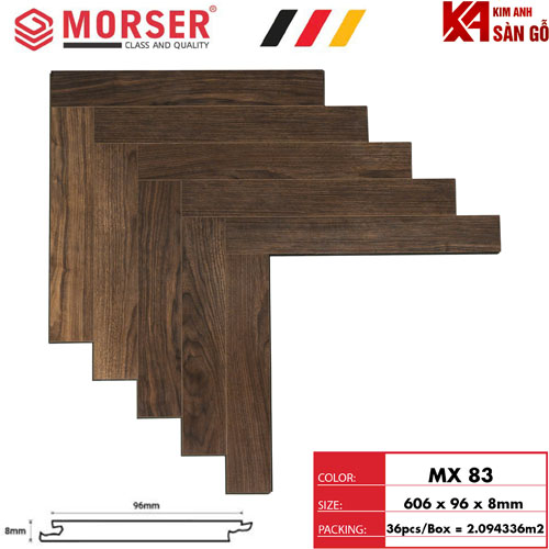 Sàn Gỗ Xương Cá Morser 8mm MX-83